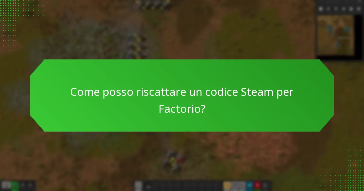 Quali sono i comuni fraintendimenti sui codici Steam per Factorio?