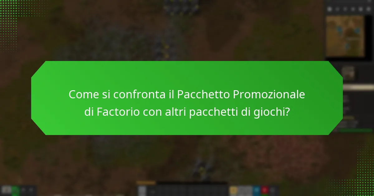 Come viene raccolto il feedback degli utenti per il Pacchetto Promozionale di Factorio?
