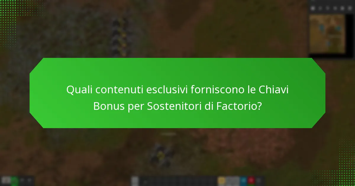 Come richiedere le Chiavi Bonus per Sostenitori di Factorio?